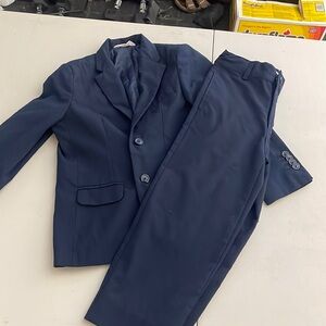 boys navy blue two piece suit